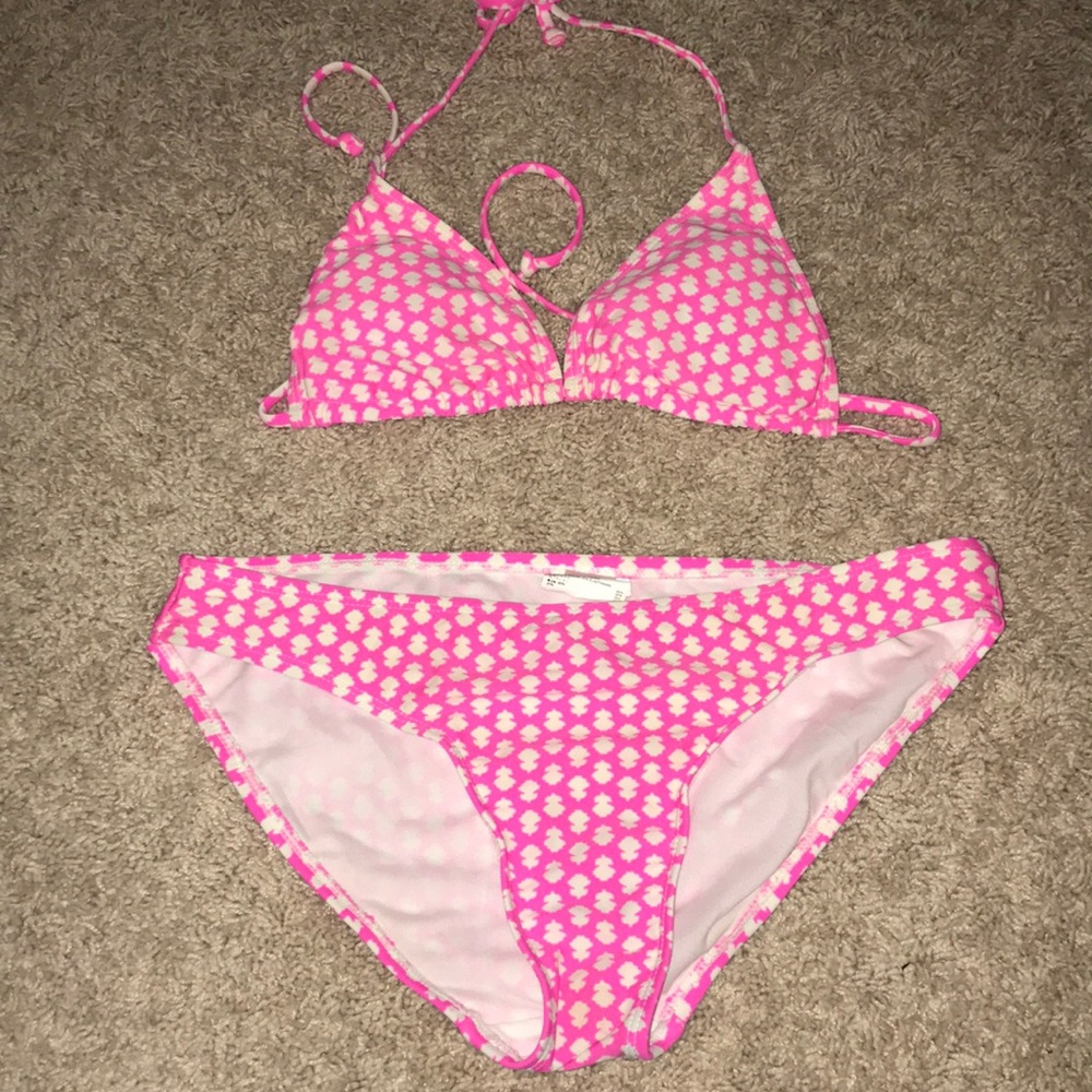 Pink bikini set